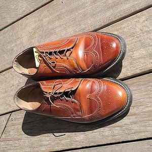 10 1/2 wingtips mens vintage leather soles Thom McAn